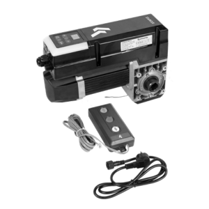 Moteur pour porte sectionnelle industrielle Starcus F35 220V monophasé avec commande et alimentation électrique
