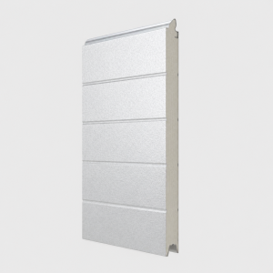Porte Sectionnelle Industrielle L 4.0 m x H 2.5 m en panneaux sandwich 40 mm isolé avec Rangée vitrée