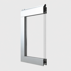 Porte Sectionnelle Industrielle L 4.0 m x H 4.5 m en panneaux sandwich 40 mm isolé avec Rangée vitrée