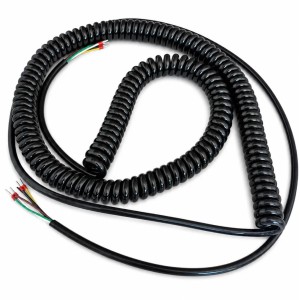 Câble Spiralé Étirable 5 Fils 2M – Câble Souple pour Porte Sectionnelle et Automatismes Industriels