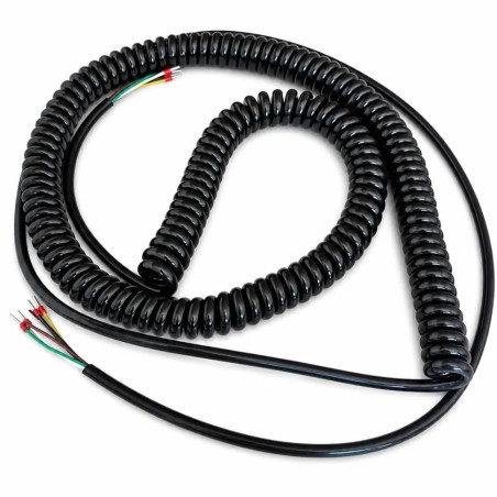 Câble Spiralé Étirable 5 Fils 2M – Câble Souple pour Porte Sectionnelle et Automatismes Industriels
