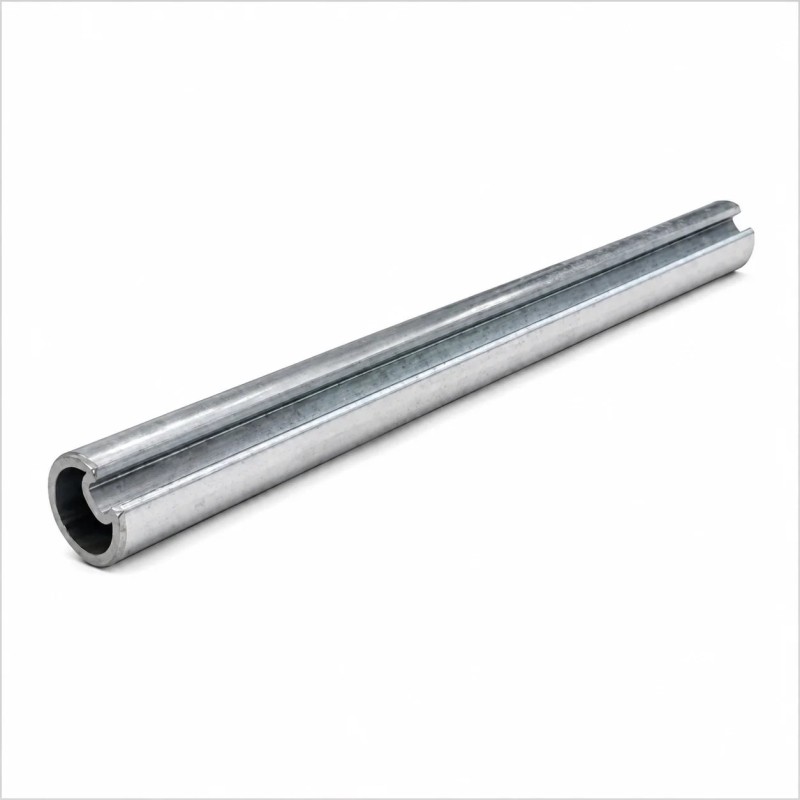 Extension d'arbre de torsion 300 mm Ø25,4 mm en acier galvanisé avec rainure 6,5 mm pour porte sectionnelle industrielle