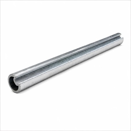 Extension d'arbre de torsion 300 mm Ø25,4 mm en acier galvanisé avec rainure 6,5 mm pour porte sectionnelle industrielle