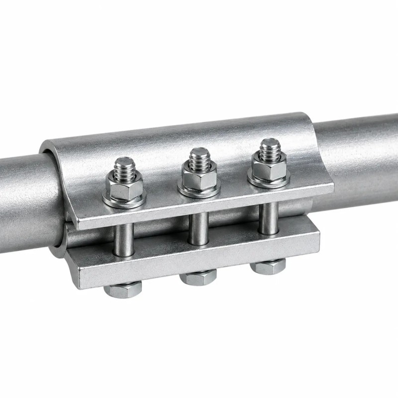 Raccord fixe d'arbre de torsion Ø25,4 mm 90 mm pour porte sectionnelle industrielle
