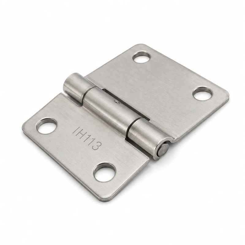 Charnière inox 60 x 76 mm pour porte sectionnelle industrielle