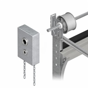 Mécanisme à chaîne manuel pour porte sectionnelle industrielle 16 m