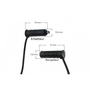 Kit cellules optiques 6 m pour barre palpeuse porte sectionnelle