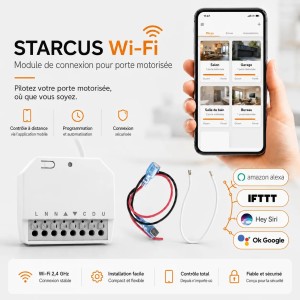 Module Wi-Fi STARCUS F35 / F50 / F70 – Pilotage par application mobile – MOD.KK.0001