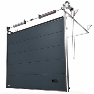 Porte Sectionnelle Industrielle L 3.0 m x H 2.5 m en panneaux sandwich 60 mm isolé Lisse sans rainure.
